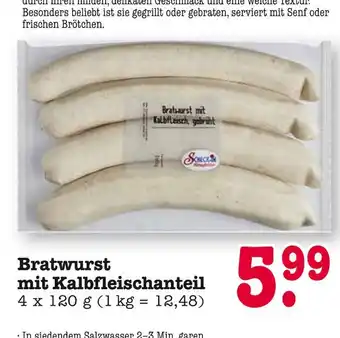 E-Center Schleck bratwurst mit kalbfleischanteil Angebot