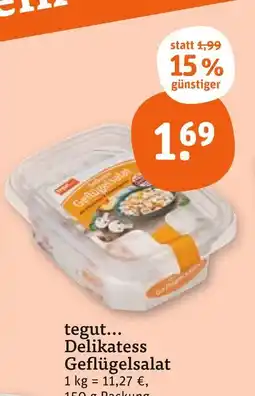 tegut Tegut... delikatess geflügelsalat Angebot