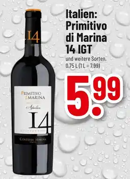 trinkgut Primitivo di marina 14 igt Angebot