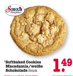 E-Center Scheck-in manufaktur softbaked cookies macadamia/weiße schokolade Angebot