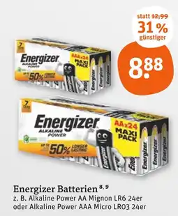 tegut Energizer alkaline power aa mignon lr6 Angebot