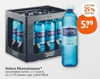 tegut Selters mineralwasser Angebot