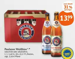 tegut Paulaner weißbier Angebot