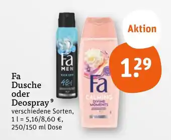 tegut Fa dusche Angebot