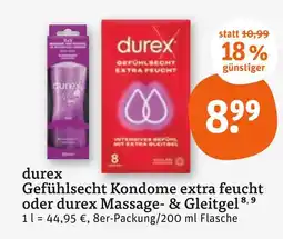 tegut Durex gefühlsecht kondome extra feucht Angebot