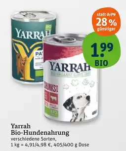 tegut Yarrah bio-hundenahrung Angebot