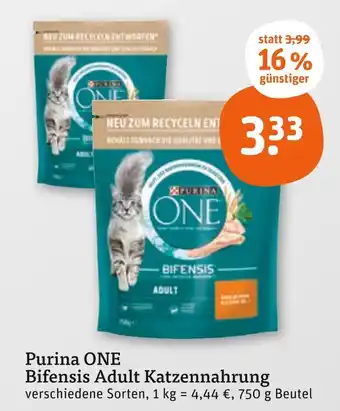 tegut Purina one bifensis adult katzennahrung Angebot