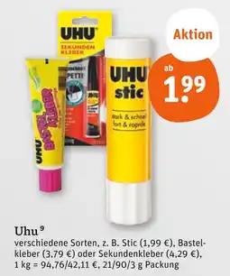 tegut Uhu stic Angebot