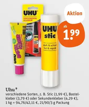 tegut Uhu stic Angebot