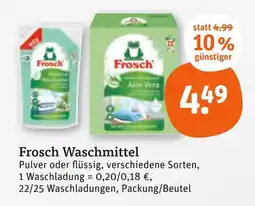 tegut Frosch waschmittel pulver Angebot