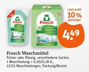 tegut Frosch waschmittel pulver Angebot
