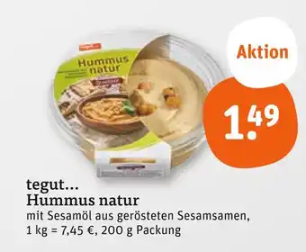 tegut Tegut... hummus natur Angebot