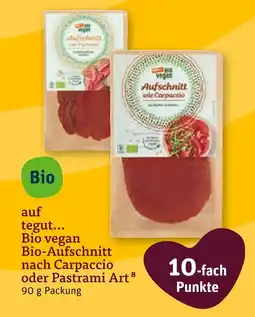 tegut Tegut... bio vegan, bio-aufschnitt nach carpaccio oder pastrami art Angebot