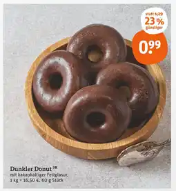 tegut Dunkler donut Angebot