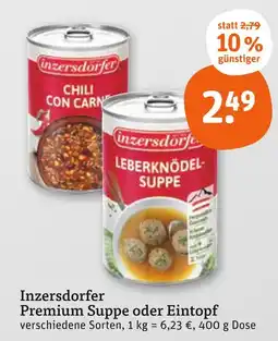 tegut Inzersdorfer premium suppe oder eintopf Angebot