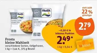 tegut Frosta kleine mahlzeit Angebot