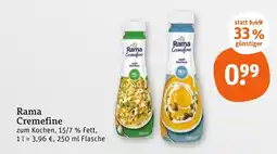 tegut Rama cremfine 15% fett Angebot