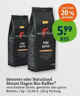 tegut Mount hagen bio-kaffee peru Angebot