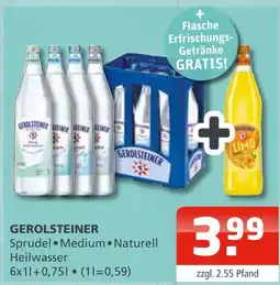 Getränke Oase Gerolsteiner sprudel medium naturell heilwasser Angebot