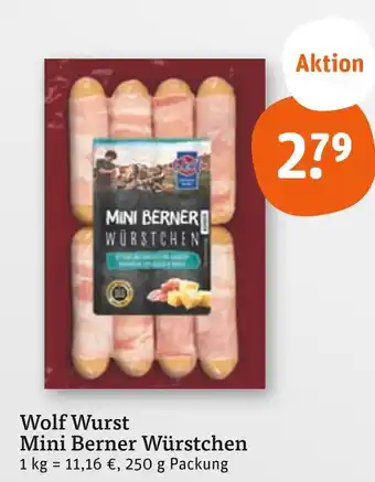 tegut Wolf wurst mini berner würstchen Angebot