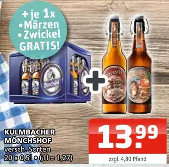 Getränke Oase Kulmbacher mönchshof versch. sorten Angebot