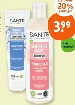 tegut Sante sensitive care shampoo Angebot