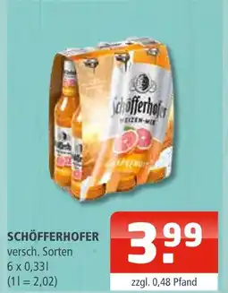 Getränke Oase Schöfferhofer weizen-mix Angebot