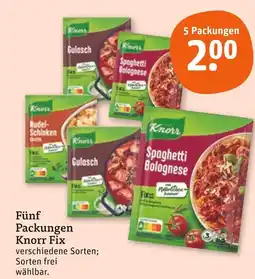 tegut Knorr 5 packungen knorr fix Angebot