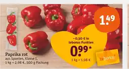 tegut Paprika rot Angebot