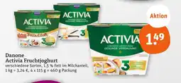 tegut Danone activia fruchtjoghurt ballaststoffe Angebot