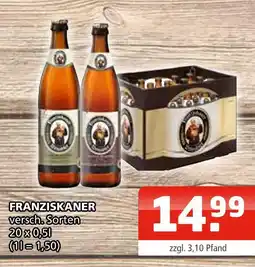 Getränke Oase Franziskaner versch. sorten Angebot