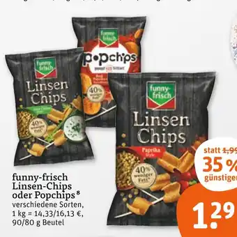 tegut Funny-frisch linsen-chips sour cream Angebot