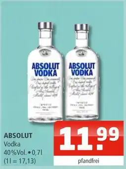 Getränke Oase Absolut vodka Angebot