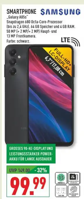 Marktkauf Samsung galaxy a05s smartphone Angebot