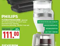 Marktkauf Philips filterkaffeemaschine hd5416/00 Angebot