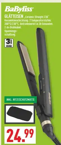 Marktkauf Babyliss glätteisen ceramic straight 230 Angebot