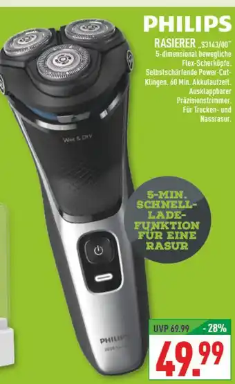 Marktkauf Philips rasierer s3143/00 Angebot