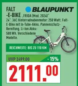 Marktkauf Blaupunkt falt-e-bike frida (mod. 2024) Angebot