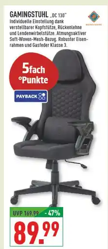 Marktkauf Gamingstuhl dc 130 Angebot