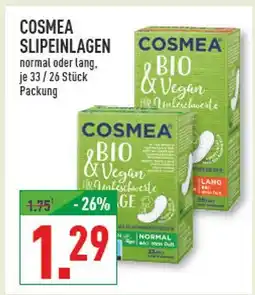Marktkauf Cosmea bio & vegan slipeinlagen normal Angebot
