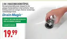 Marktkauf Drain magic 2-in-1-waschbeckenstöpsel Angebot