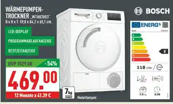 Marktkauf Bosch wärmepumpentrockner wth83v03 Angebot