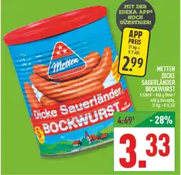 Marktkauf Metten dicke sauerländer bockwurst Angebot