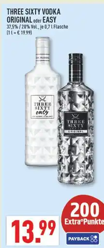 Marktkauf Three sixty vodka original Angebot