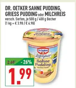 Marktkauf Dr. oetker sahne pudding Angebot