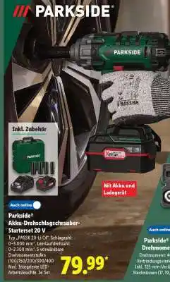 Lidl Parkside Akku-Drehschlagschrauber-Startset 20 V Angebot