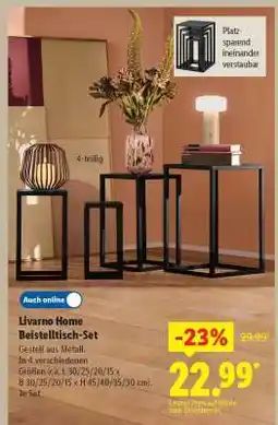Lidl Livarno Home Beistelltisch-Set Angebot