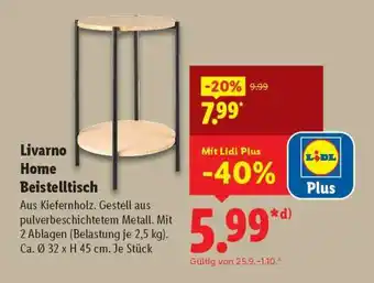 Lidl LIVARNO home Beistelltisch Angebot