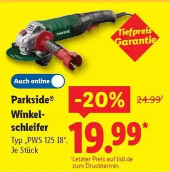 Lidl PARKSIDE Winkelschleifer Angebot