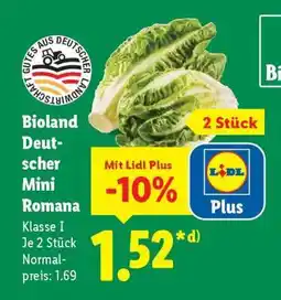 Lidl Bioland Deutscher Mini Romana Angebot